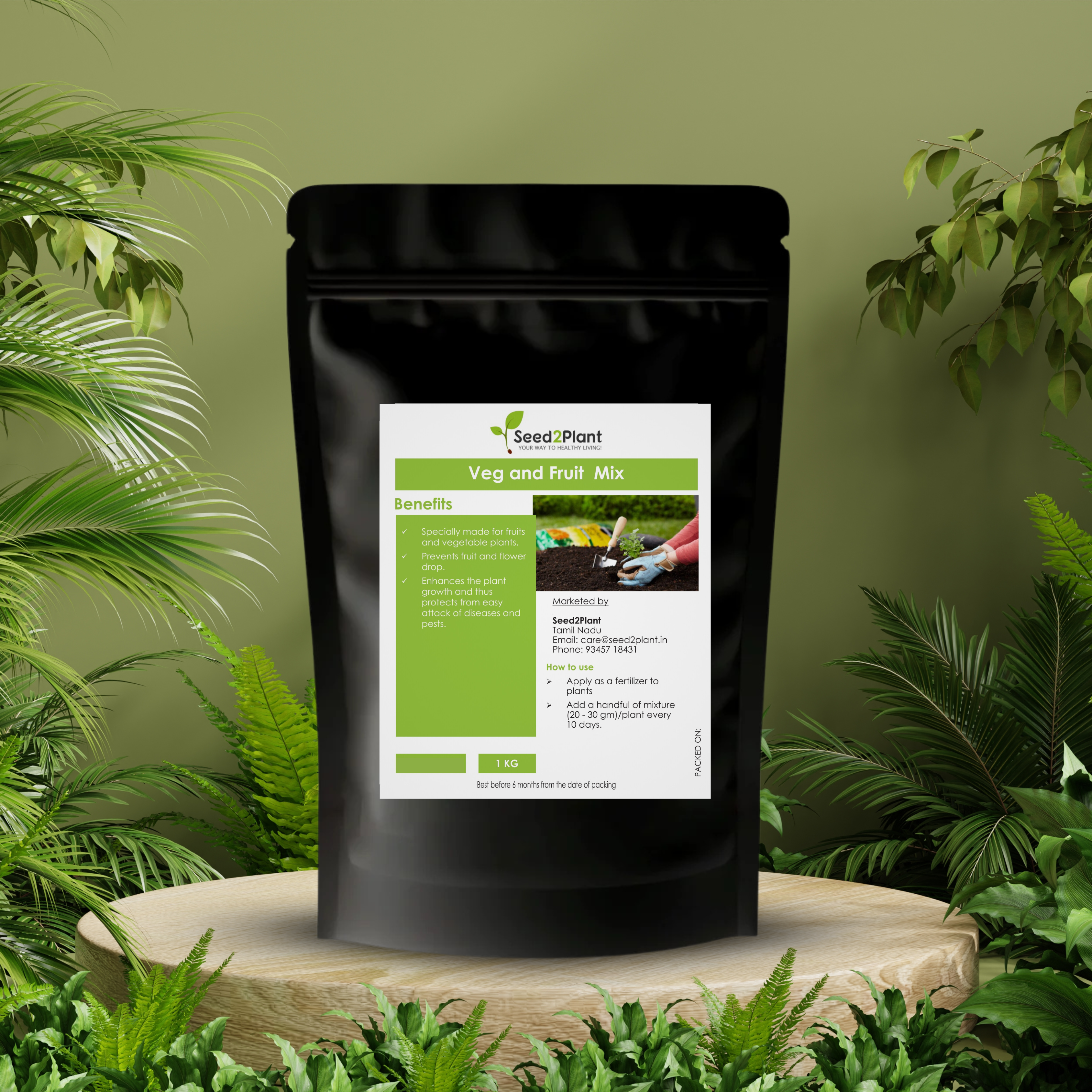 Fertiliser Mix for Vegetable & Fruit Plants 100% Organic