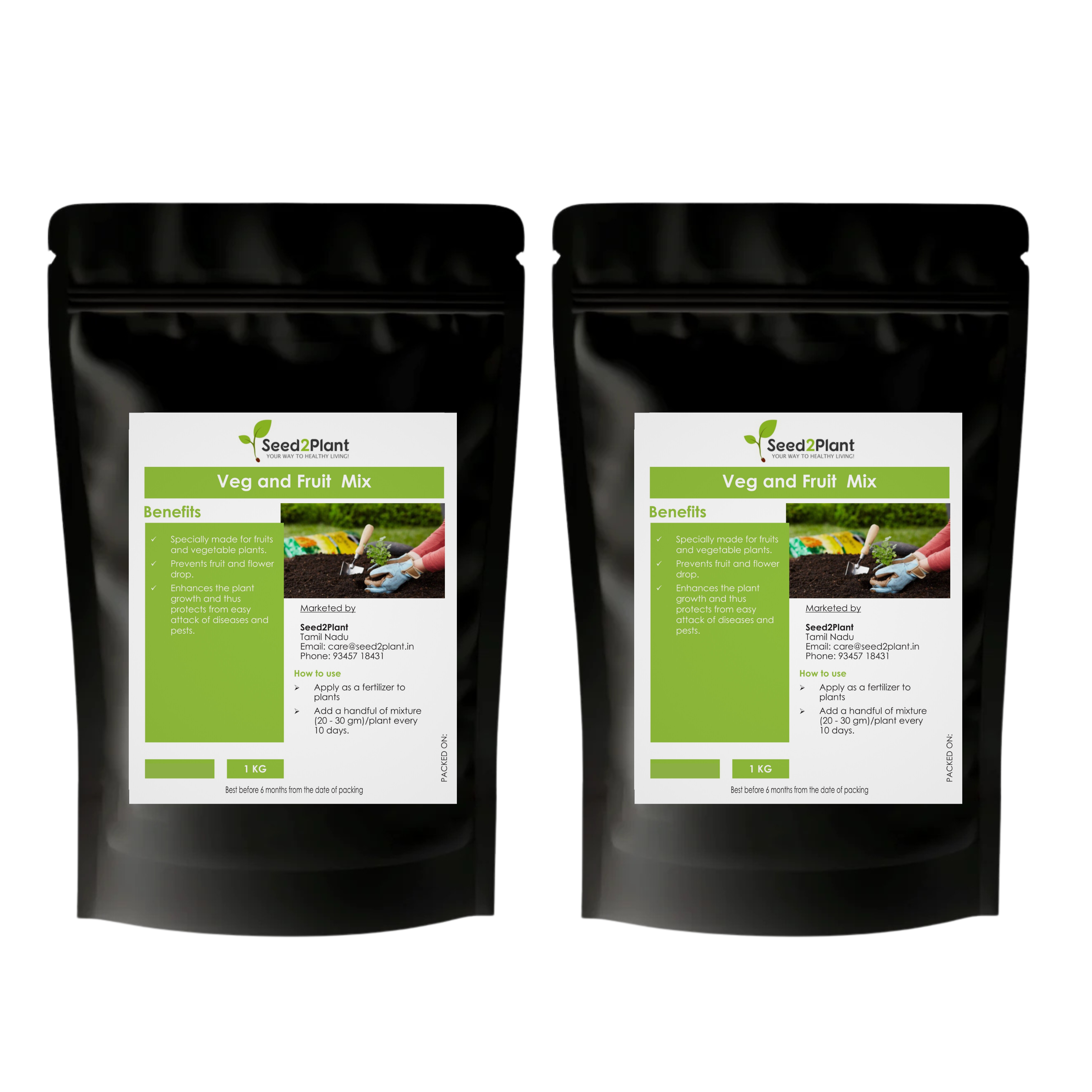 Fertiliser Mix for Vegetable & Fruit Plants 100% Organic