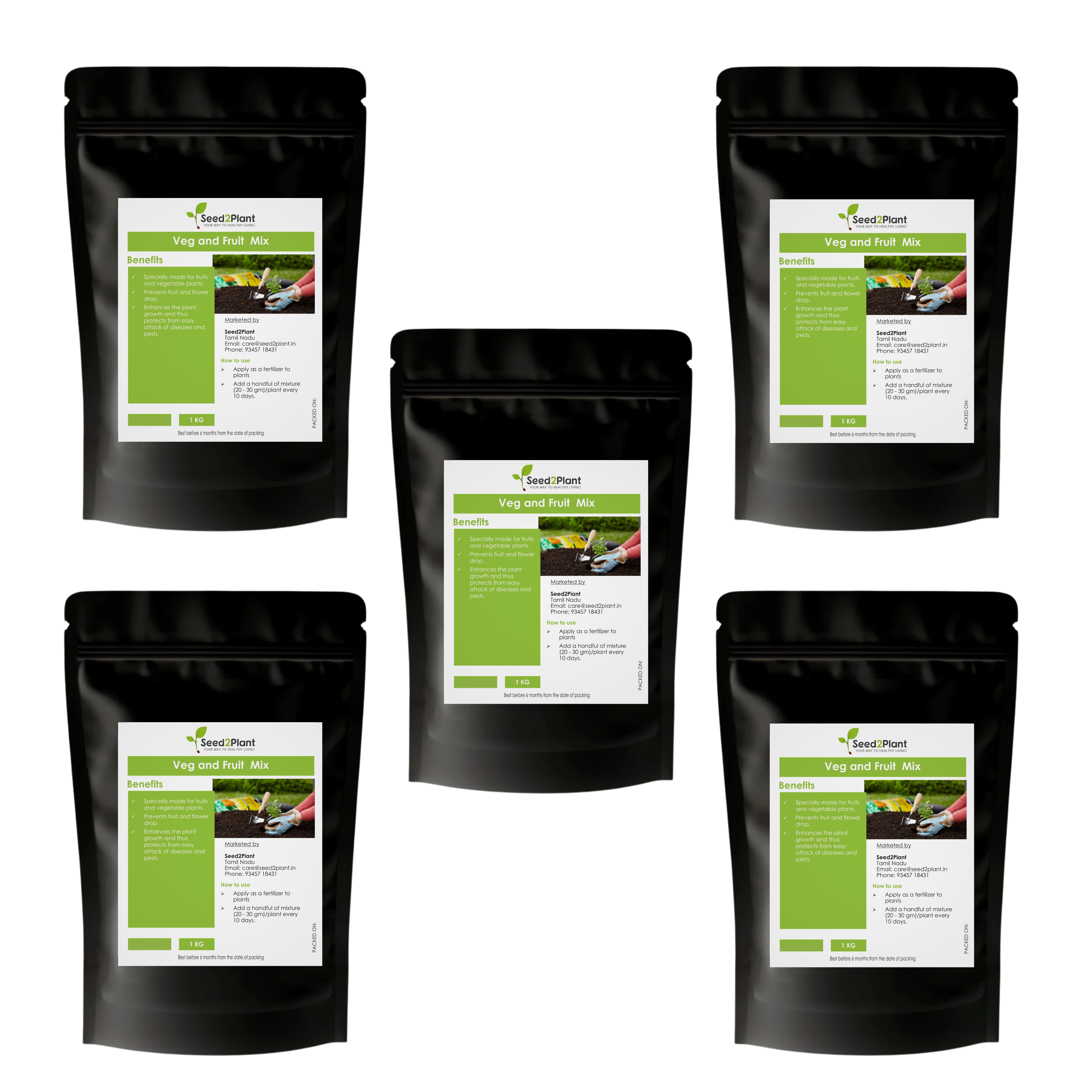 Fertiliser Mix for Vegetable & Fruit Plants 100% Organic