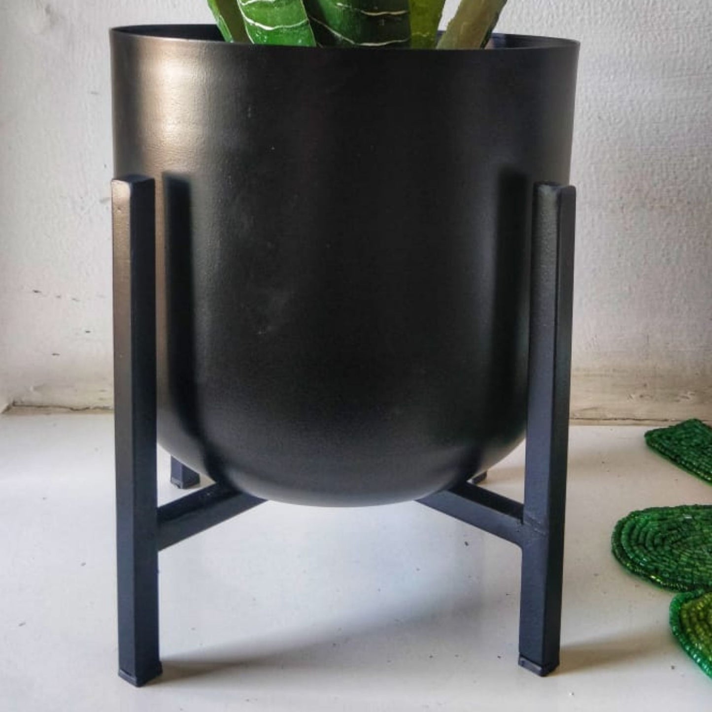 Metal Planter - Black