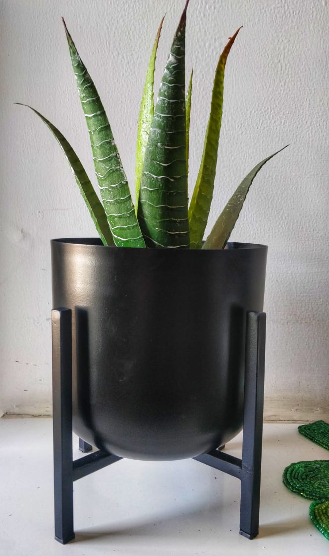 Metal Planter - Black