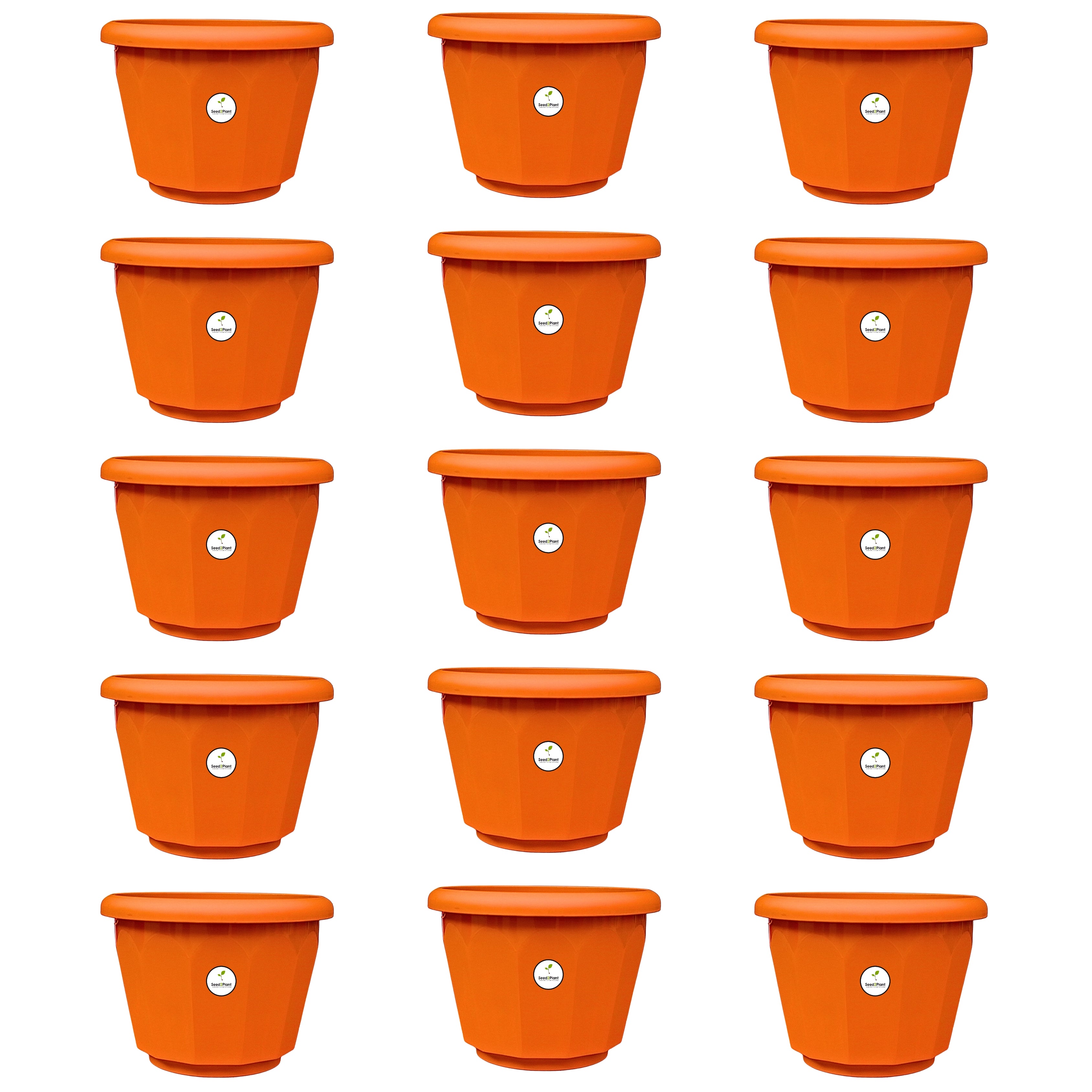 6 Inch Lotus Planter - Terracotta Colour