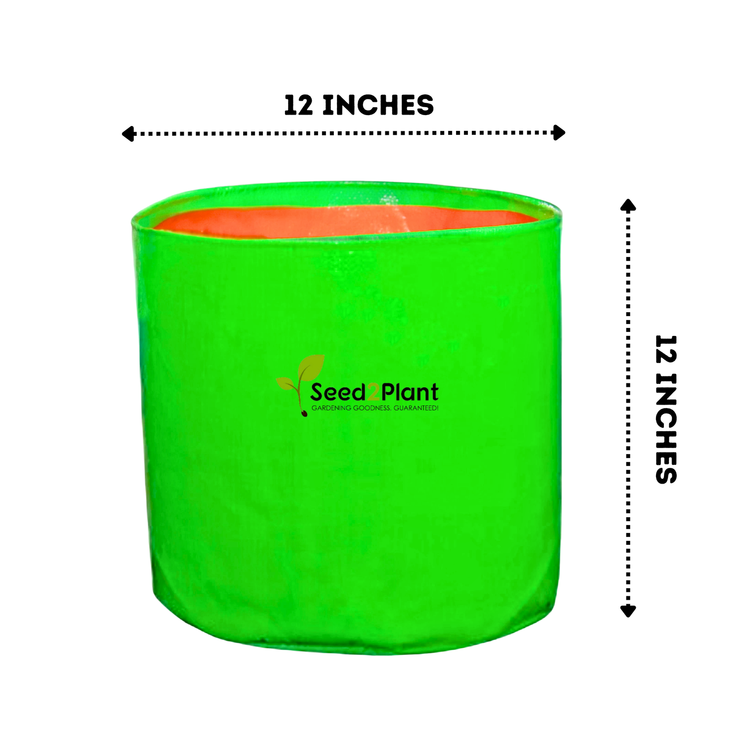 12x12 Inches (1x1 Ft) - 220 GSM HDPE Round Grow Bag