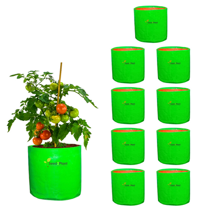 12x12 Inches (1x1 Ft) - 260 GSM HDPE Round Grow Bag