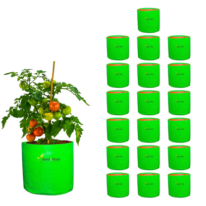 12x12 Inches (1x1 Ft) - 260 GSM HDPE Round Grow Bag