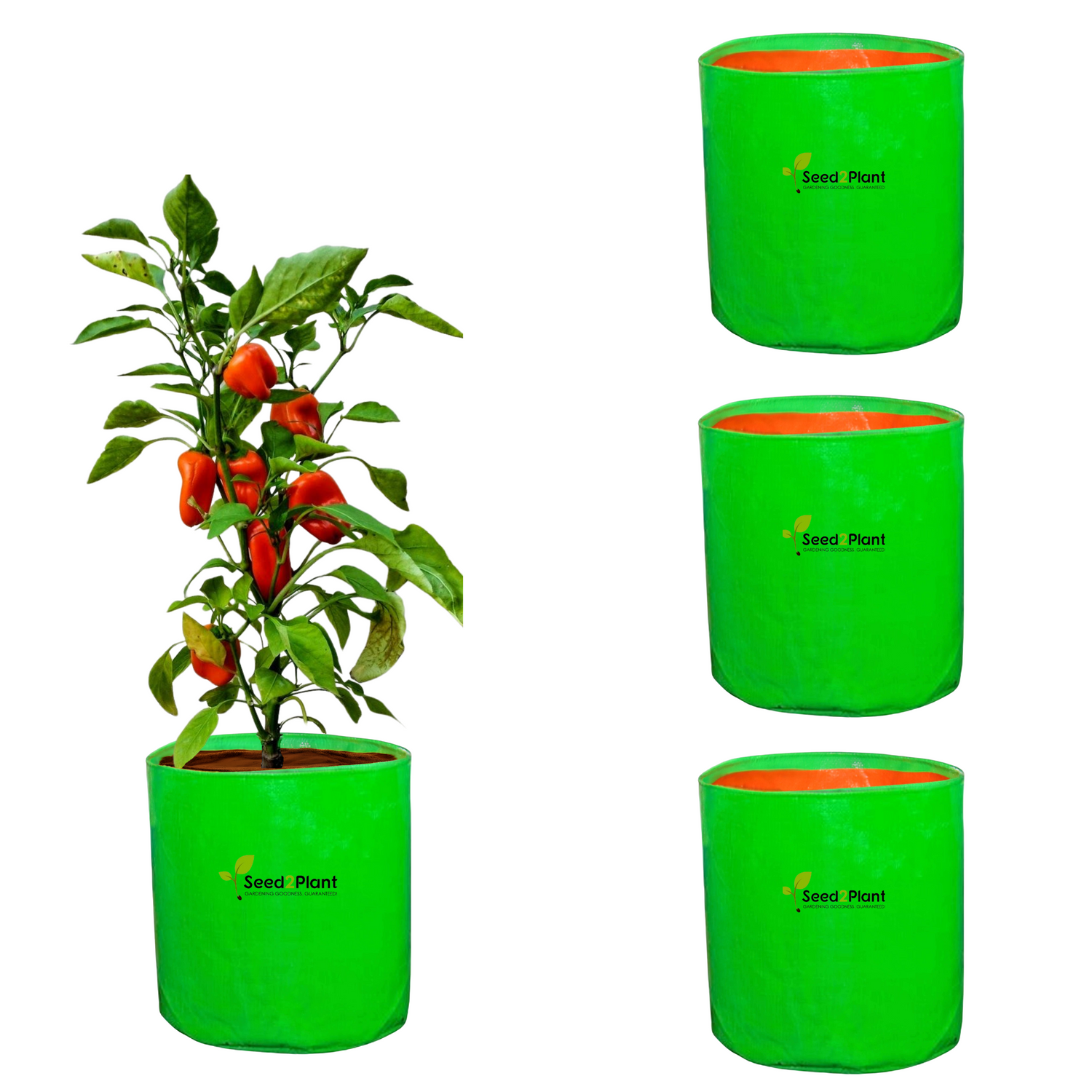 12x15 Inches (1x1¼ Ft) - 260 GSM HDPE Round Grow Bag