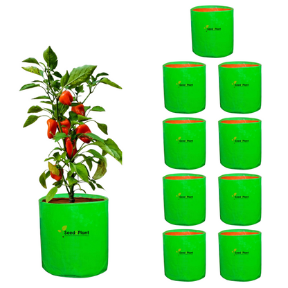 12x15 Inches (1x1¼ Ft) - 260 GSM HDPE Round Grow Bag