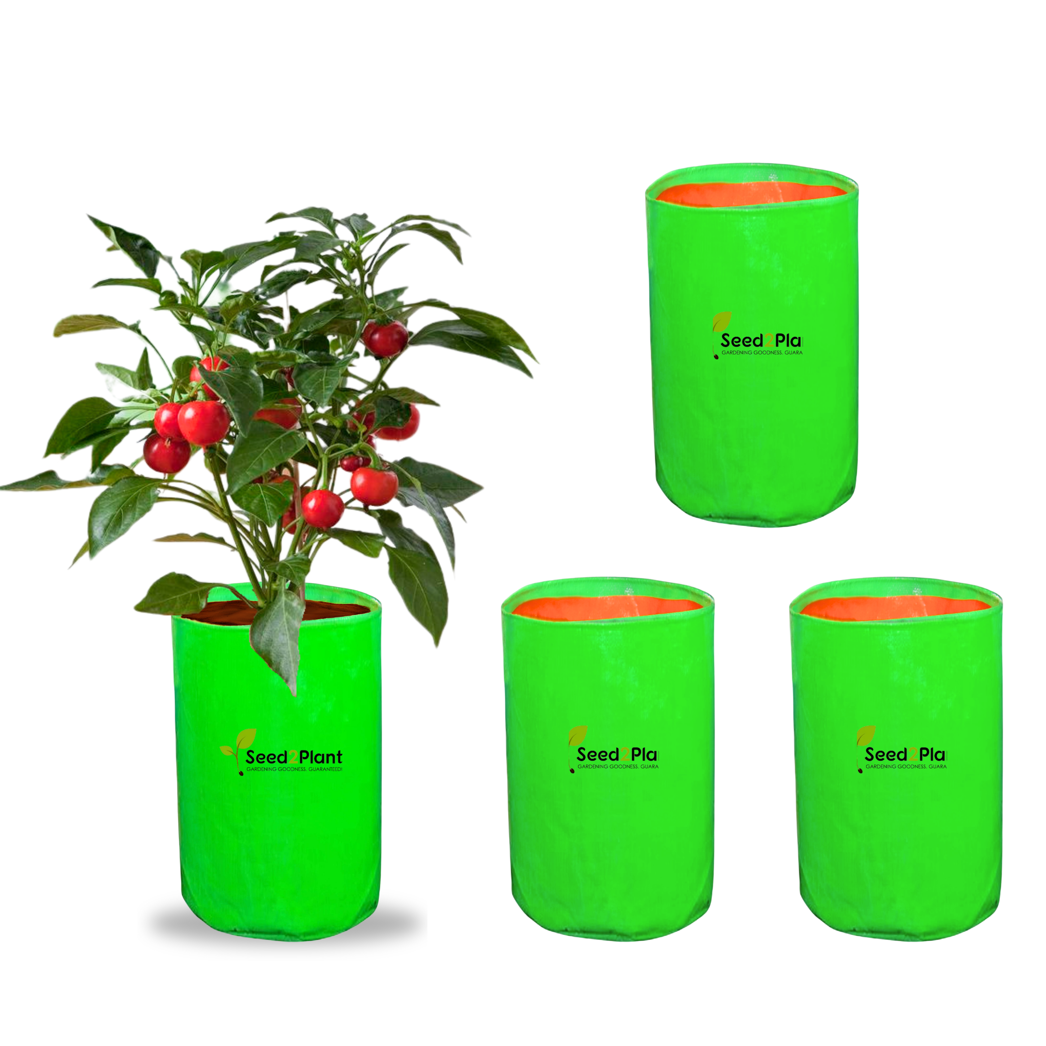 12x24 Inches (1x2 Ft) - 220 GSM HDPE Round Grow Bag