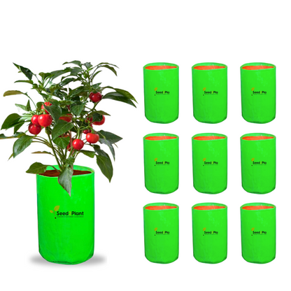 12x24 Inches (1x2 Ft) - 220 GSM HDPE Round Grow Bag