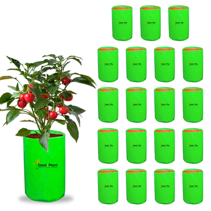 12x24 Inches (1x2 Ft) - 220 GSM HDPE Round Grow Bag