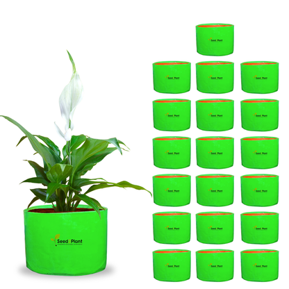 12x9 Inches (1x0.75 Ft) - 260 GSM HDPE Round Grow Bag