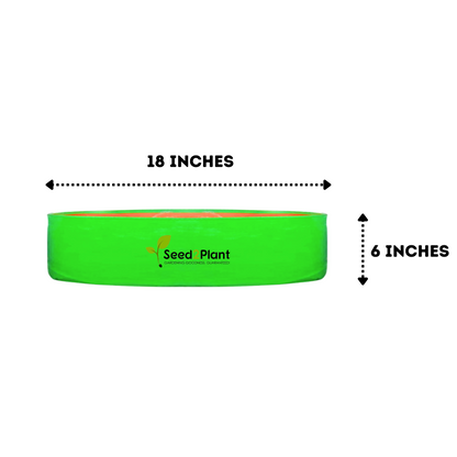 18x6 Inches (1½x 1⁄2 Ft) - 260 GSM HDPE Round Spinach Grow Bag