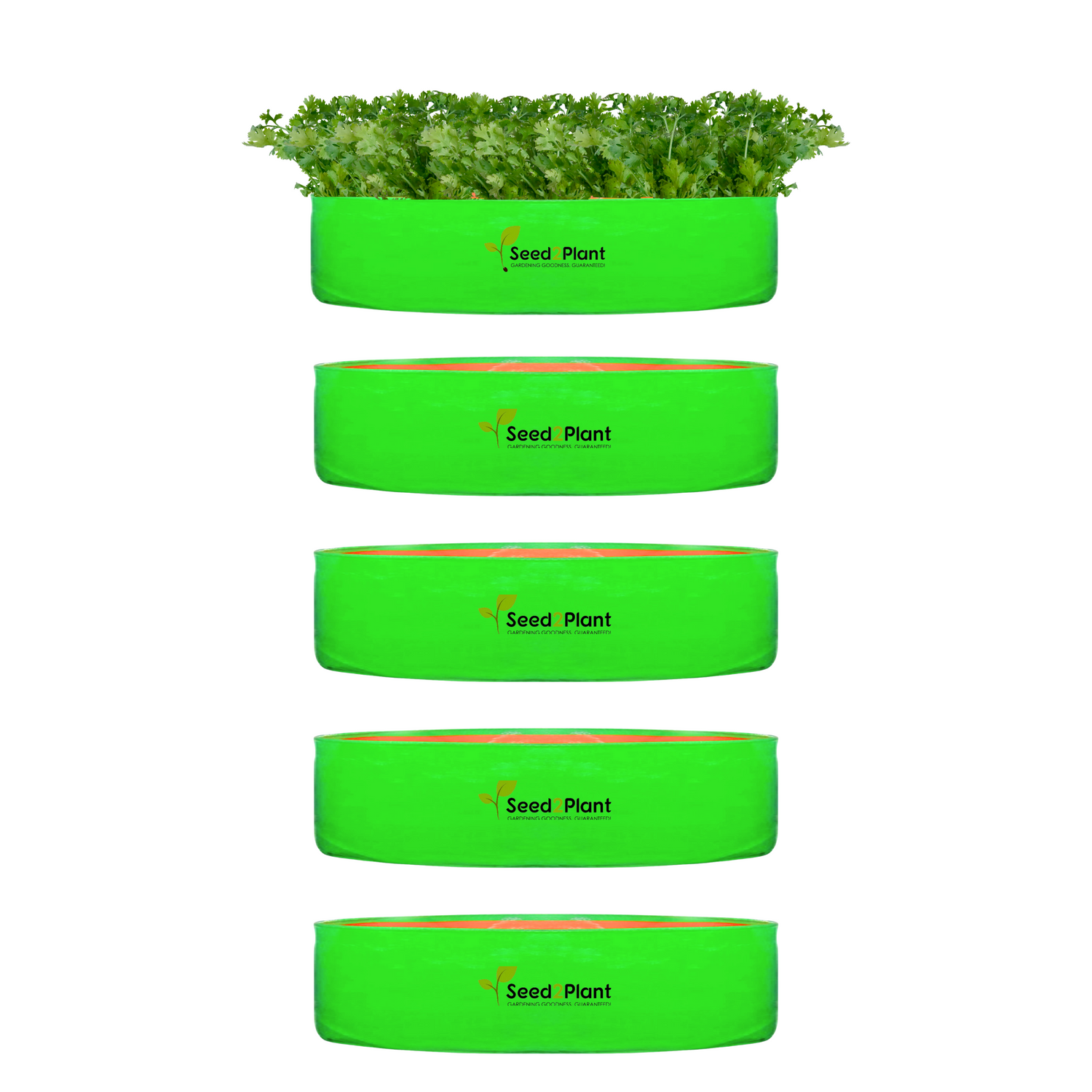 18x6 Inches (1½x 1⁄2 Ft) - 260 GSM HDPE Round Spinach Grow Bag