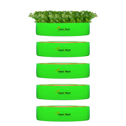 18x6 Inches (1½x 1⁄2 Ft) - 260 GSM HDPE Round Spinach Grow Bag