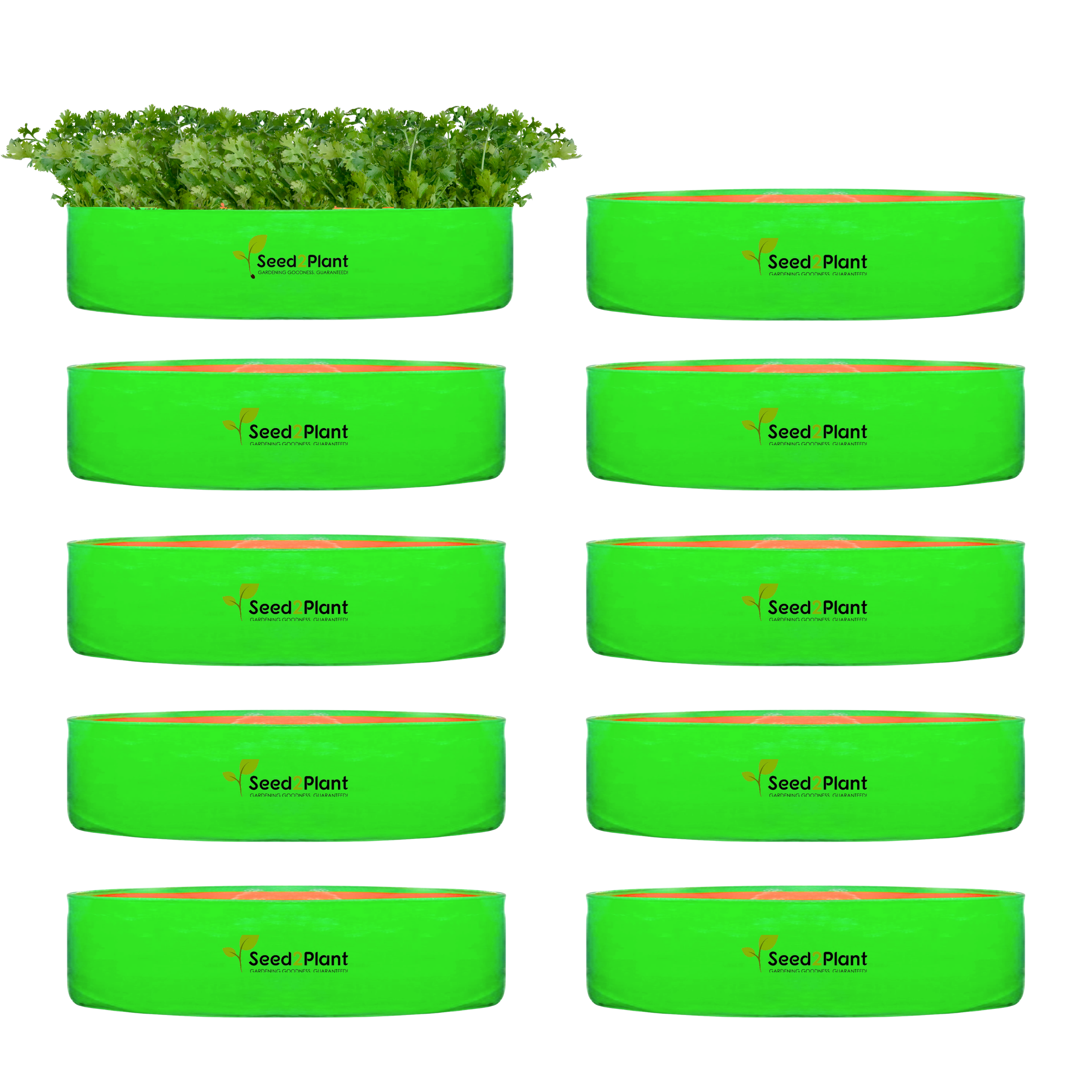 18x6 Inches (1½x 1⁄2 Ft) - 260 GSM HDPE Round Spinach Grow Bag
