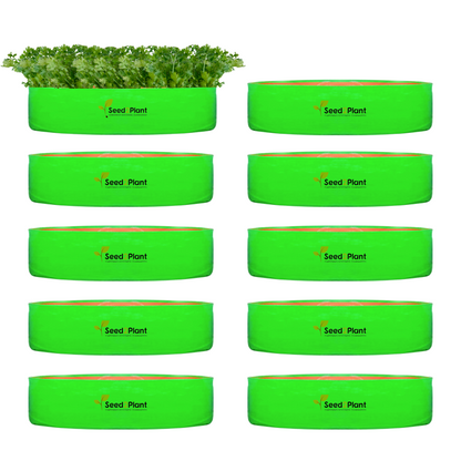 18x6 Inches (1½x 1⁄2 Ft) - 260 GSM HDPE Round Spinach Grow Bag