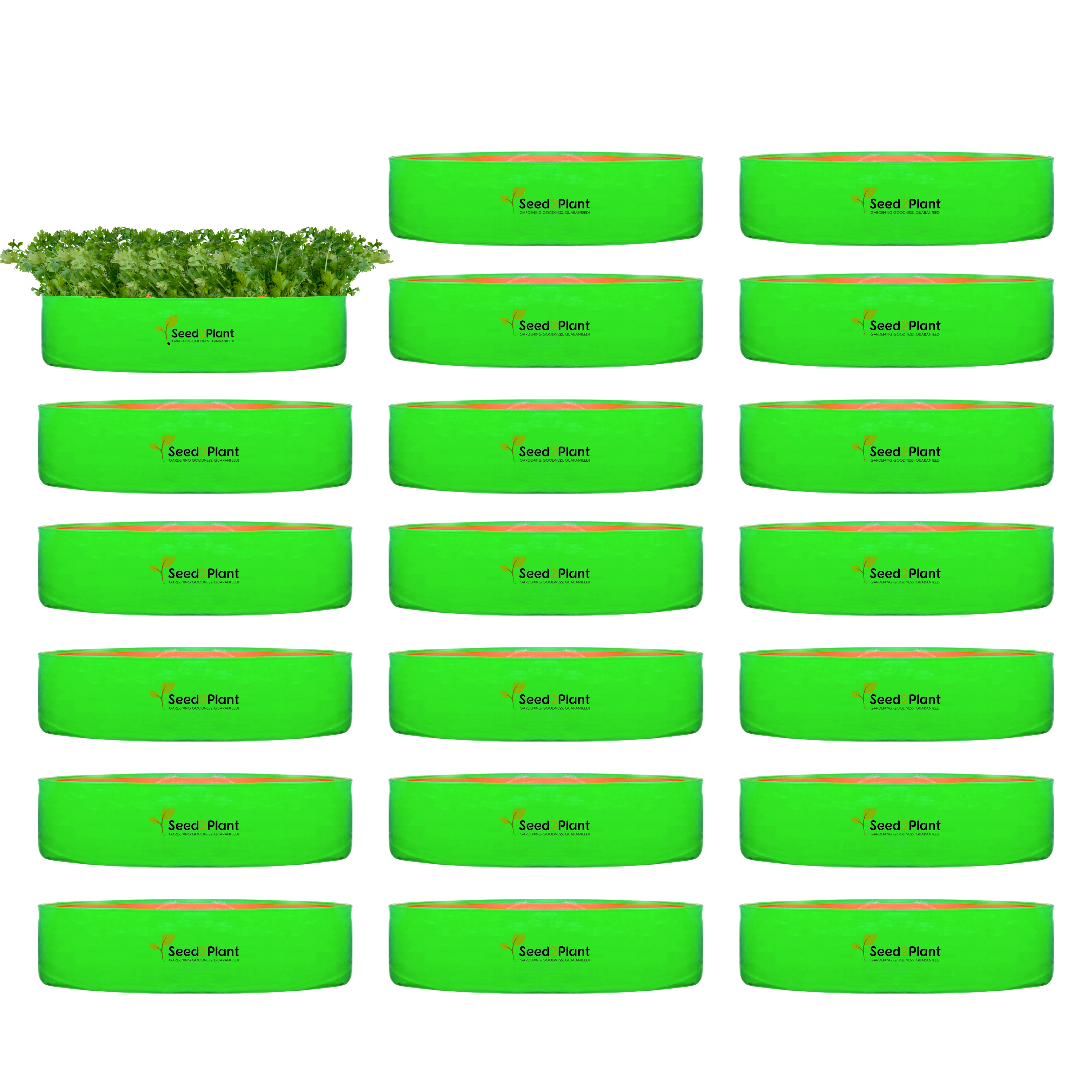 18x6 Inches (1½x 1⁄2 Ft) - 260 GSM HDPE Round Spinach Grow Bag