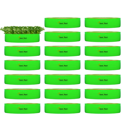 18x6 Inches (1½x 1⁄2 Ft) - 260 GSM HDPE Round Spinach Grow Bag