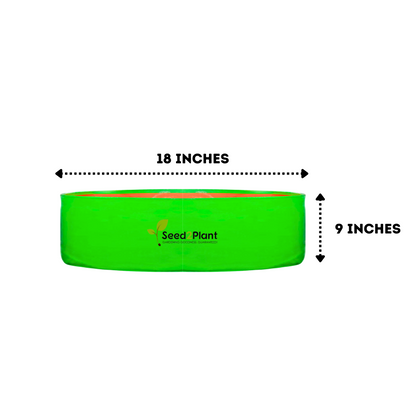 18x9 Inches (1½x¾ Ft) - 220 GSM HDPE Round Spinach Grow Bag