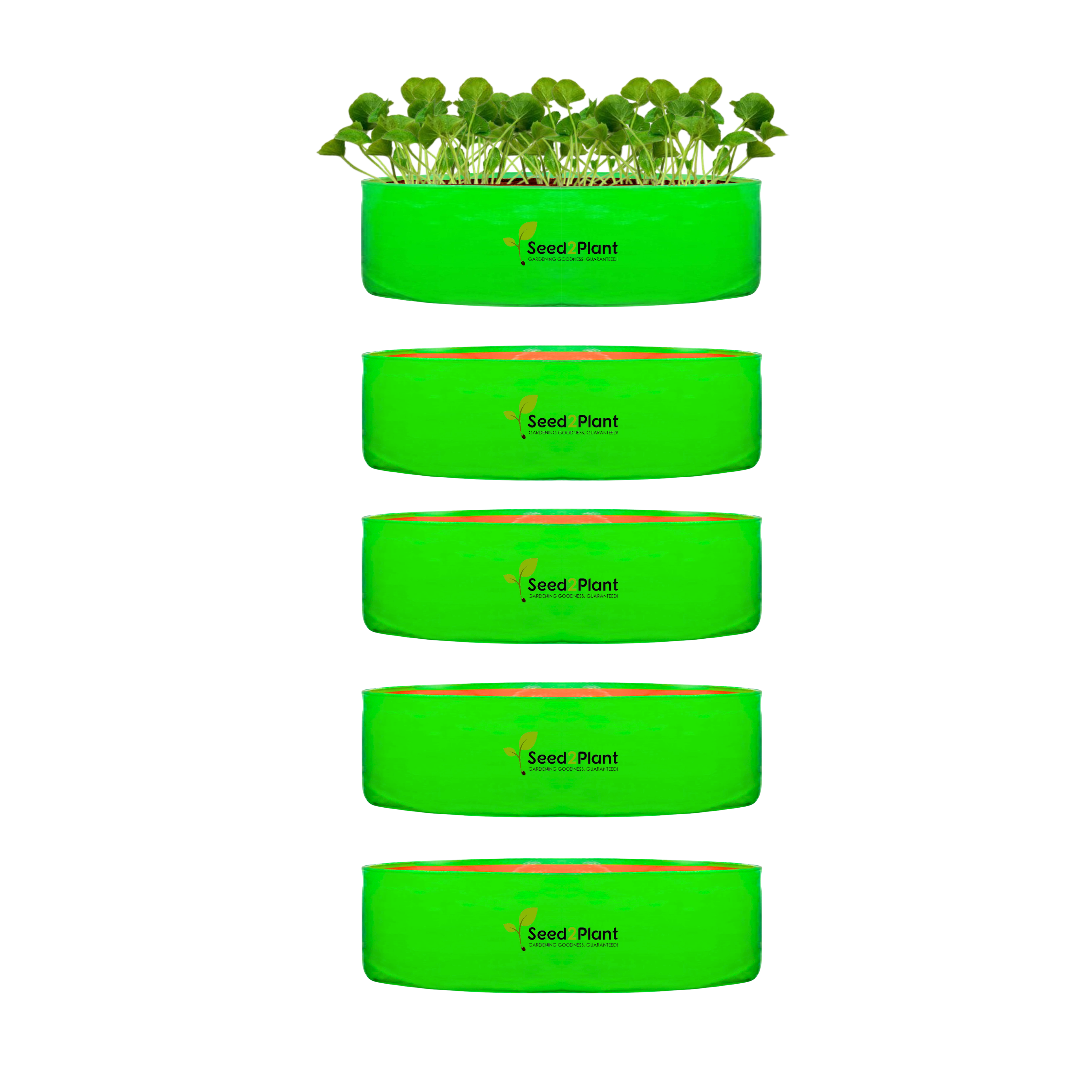 18x9 Inches (1½x¾ Ft) - 220 GSM HDPE Round Spinach Grow Bag