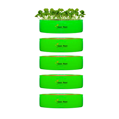 18x9 Inches (1½x¾ Ft) - 220 GSM HDPE Round Spinach Grow Bag