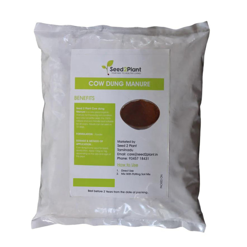 Decomposed Desi Cow Dung 100% Pure, Dried & Powdered