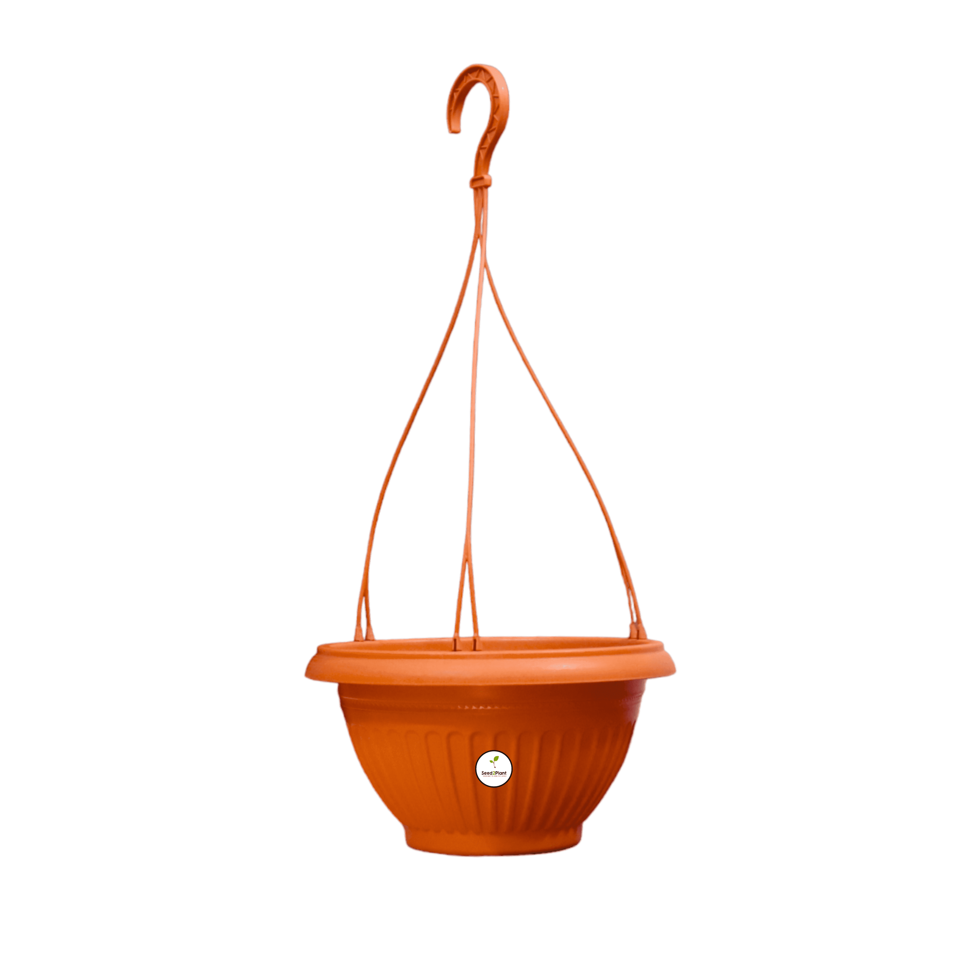 Plastic Hanging Pot - Terracotta Colour