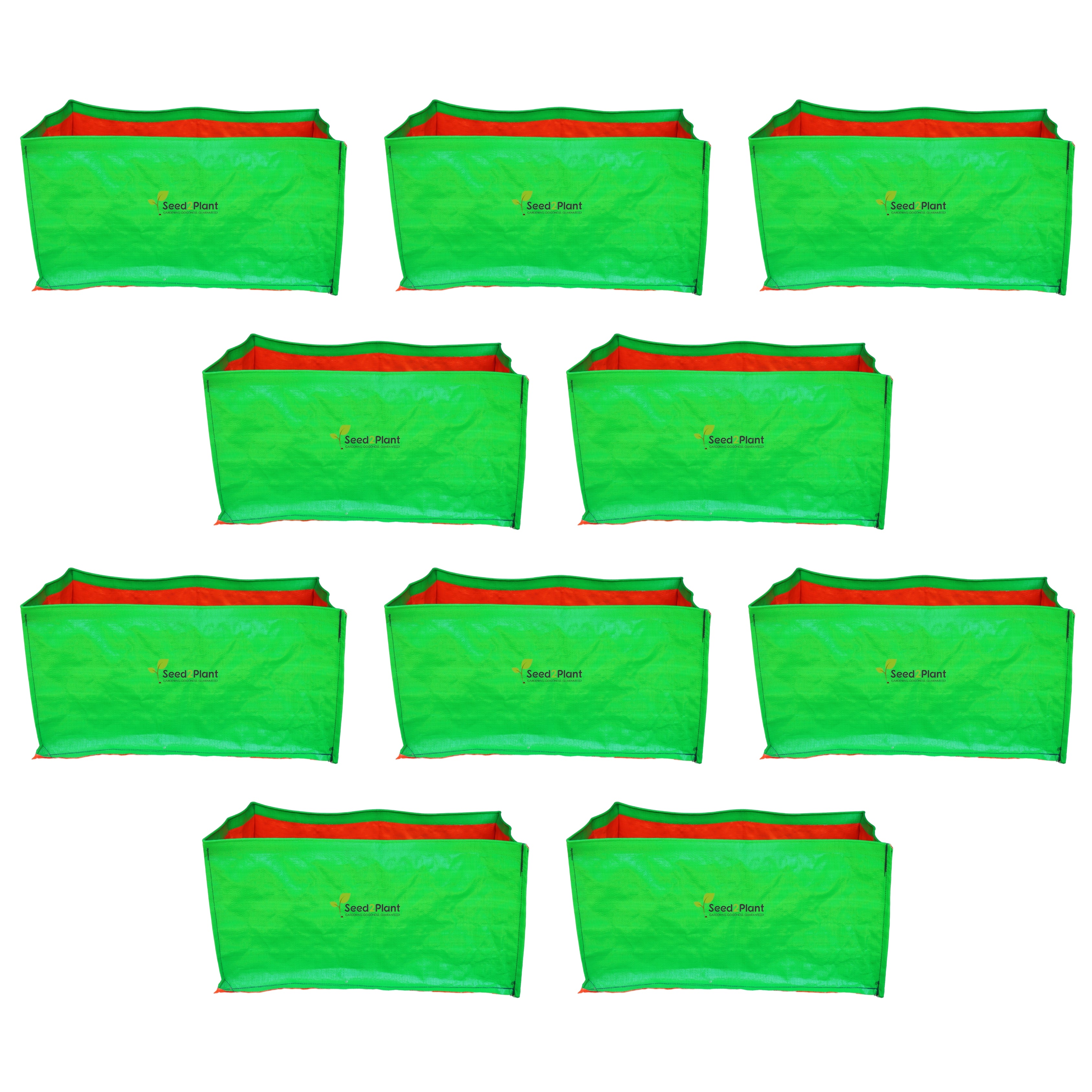 24x12x12 Inches (2x1x1 Ft ) - 220 GSM HDPE Rectangular Grow Bag