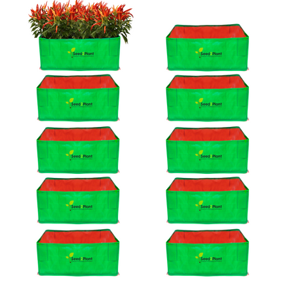 24x12x12 Inches (2x1x1 Ft ) - 260 GSM HDPE Rectangular Grow Bag