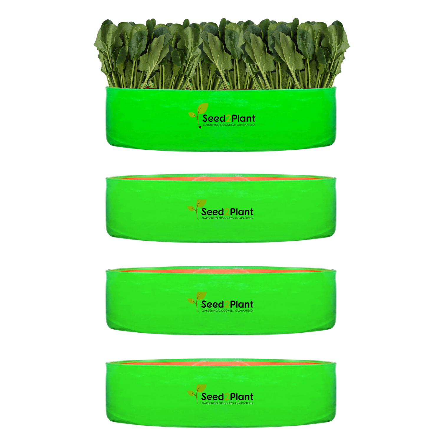 24x6 Inches (2x 1⁄2 Ft) - 220 GSM HDPE Round Spinach Grow Bag