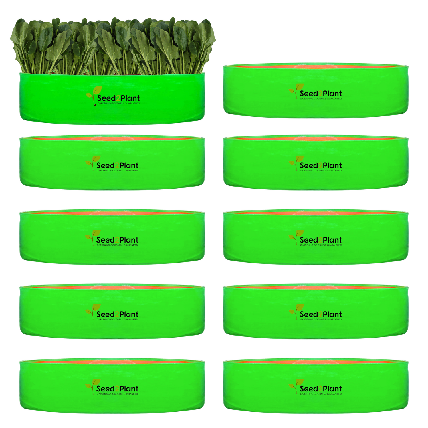 24x6 Inches (2x 1⁄2 Ft) - 220 GSM HDPE Round Spinach Grow Bag