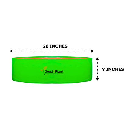 24x9 Inches (2x¾ Ft) - 260 GSM HDPE Round Spinach Grow Bag