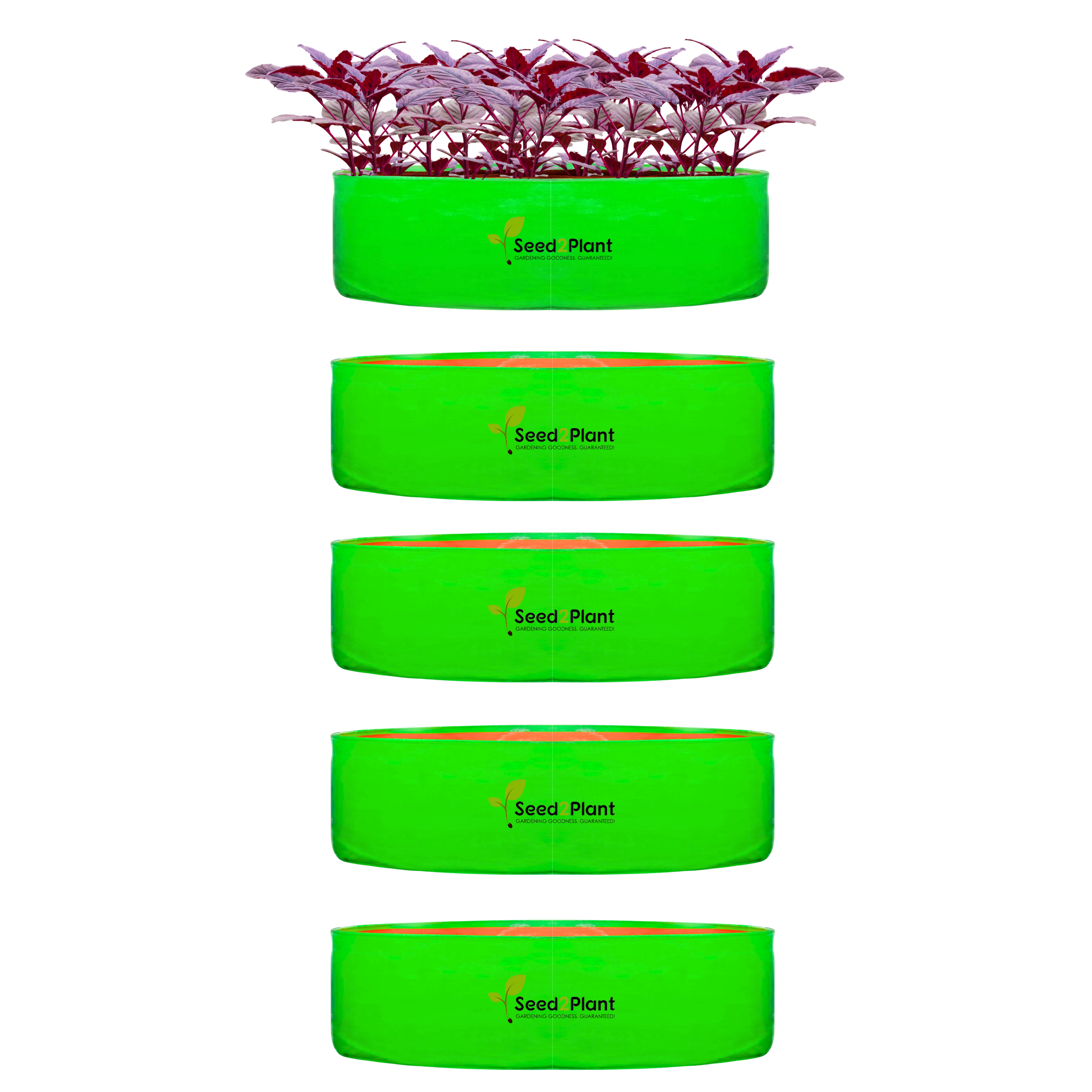 24x9 Inches (2x¾ Ft) - 260 GSM HDPE Round Spinach Grow Bag