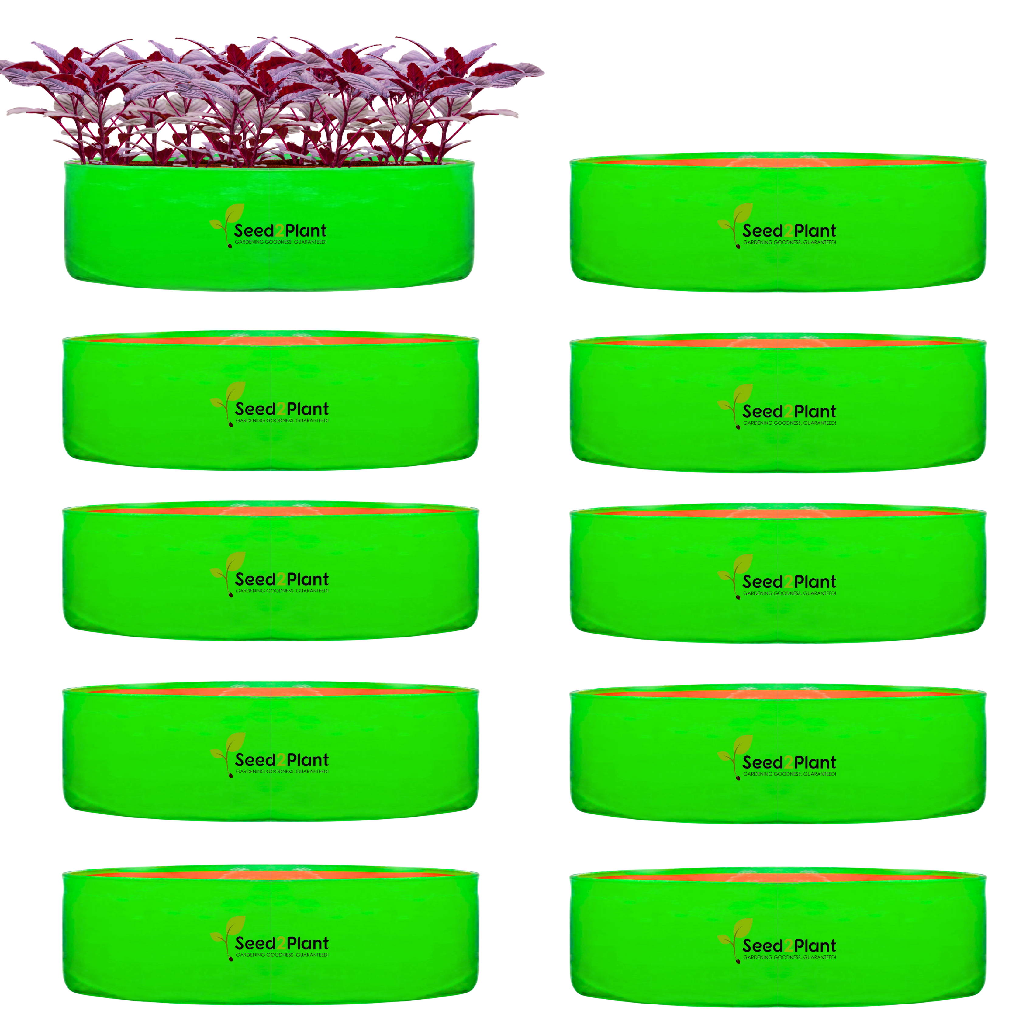 24x9 Inches (2x¾ Ft) - 260 GSM HDPE Round Spinach Grow Bag