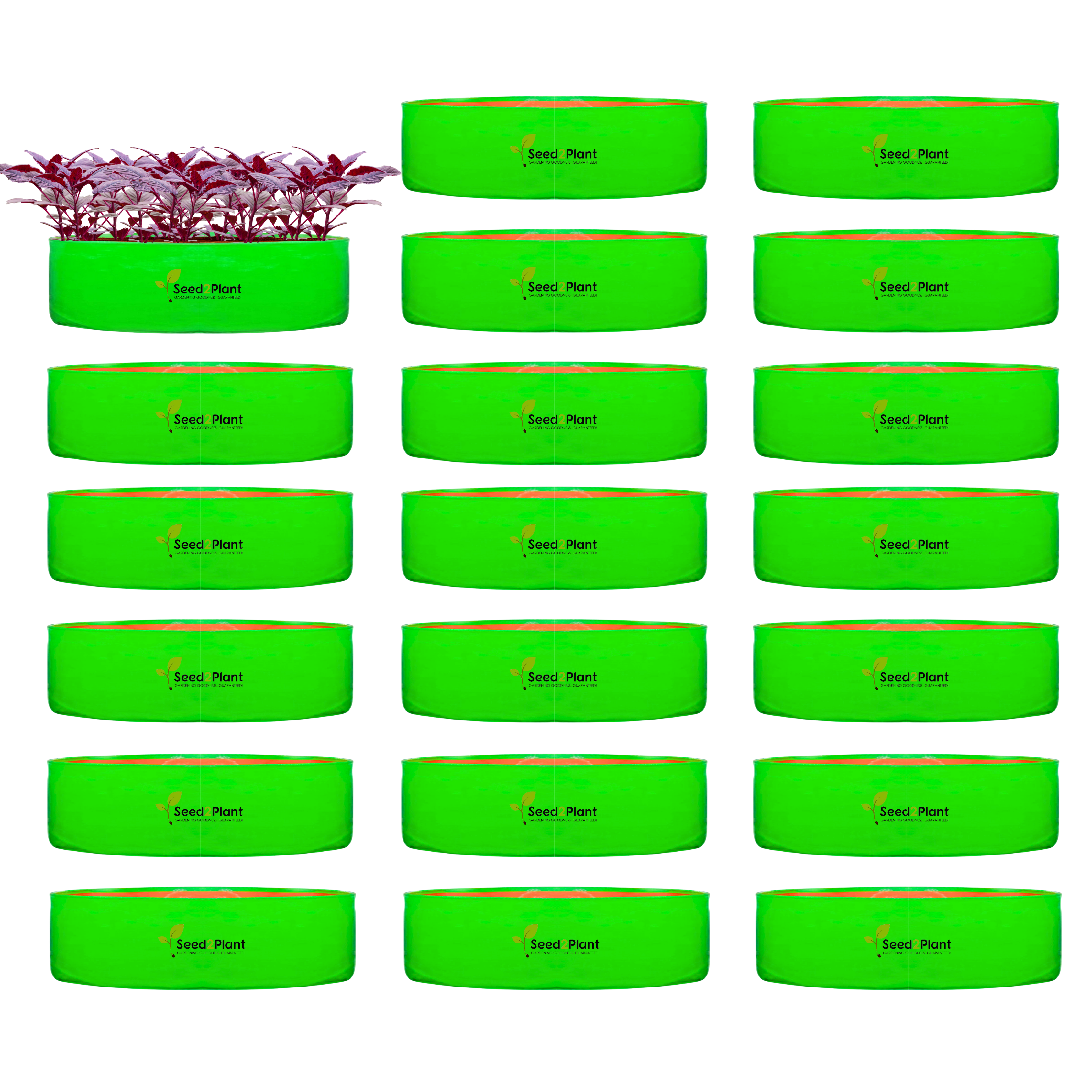 24x9 Inches (2x¾ Ft) - 260 GSM HDPE Round Spinach Grow Bag