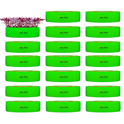 24x9 Inches (2x¾ Ft) - 260 GSM HDPE Round Spinach Grow Bag