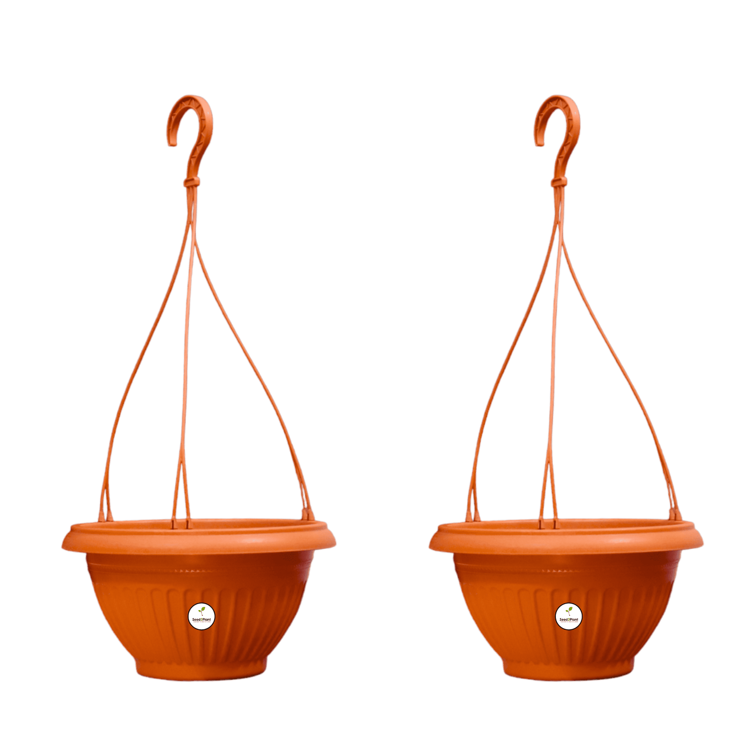 Plastic Hanging Pot - Terracotta Colour