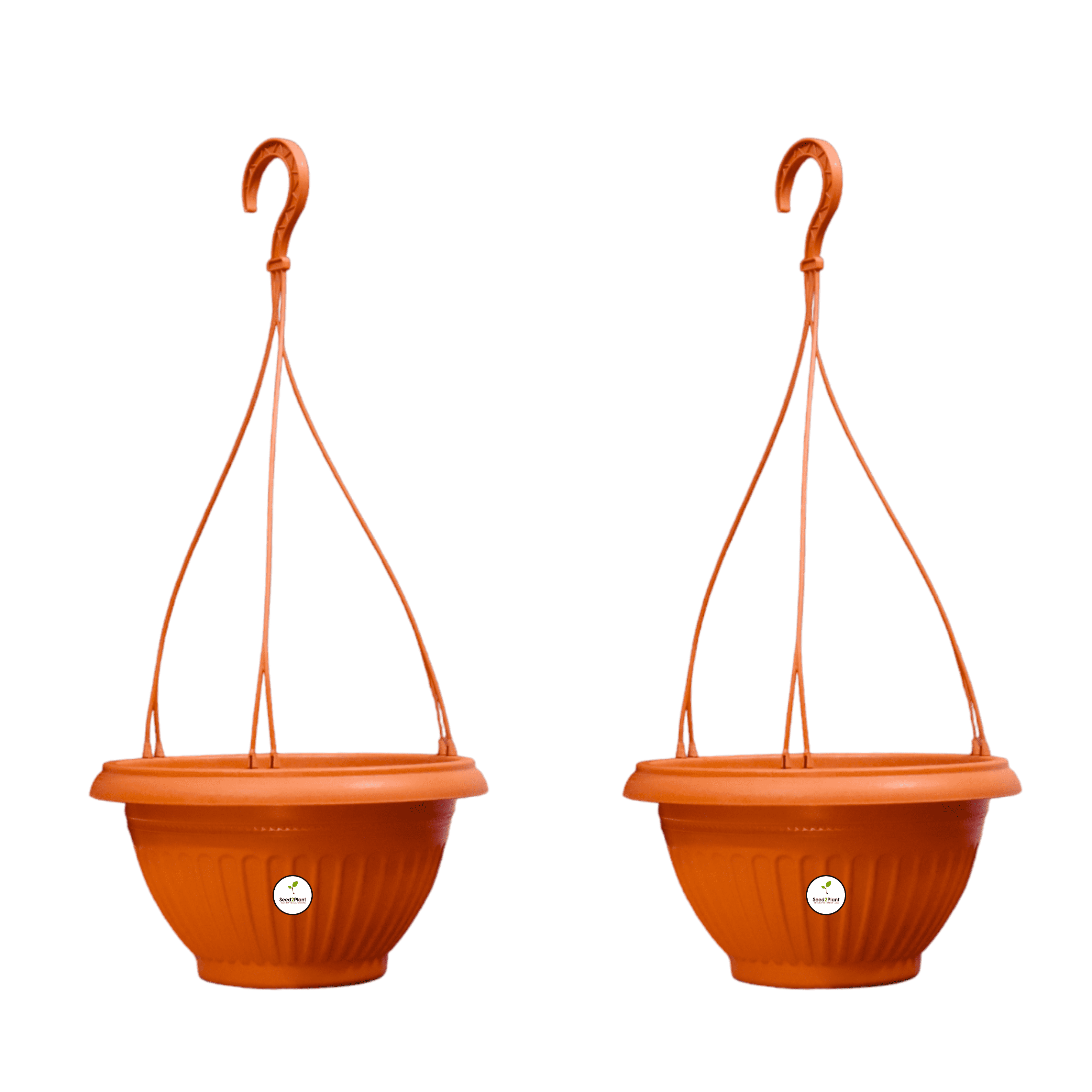 Plastic Hanging Pot - Terracotta Colour