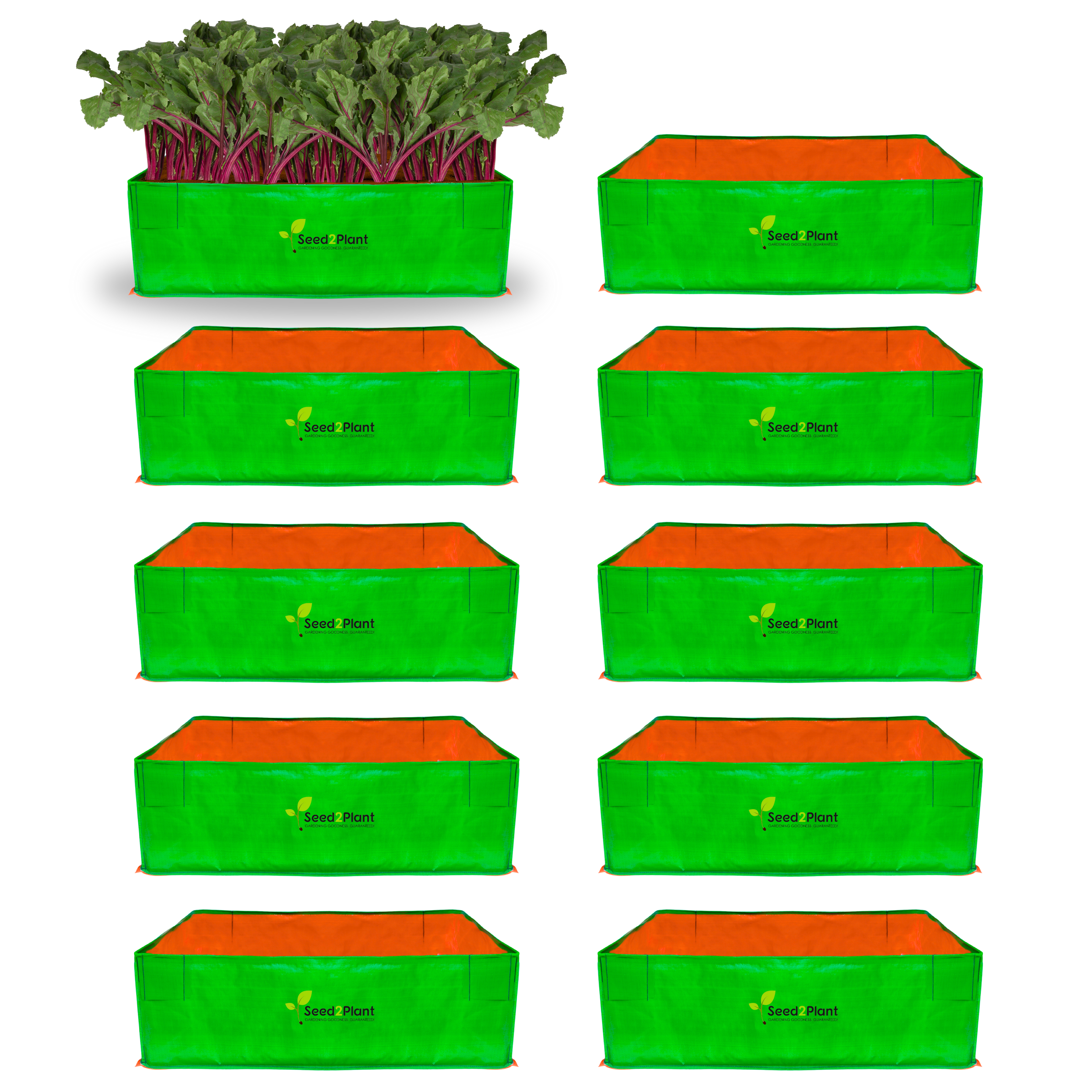 36x24x12 Inches (3x2x1 Ft) - 220 GSM HDPE Rectangular Grow Bag