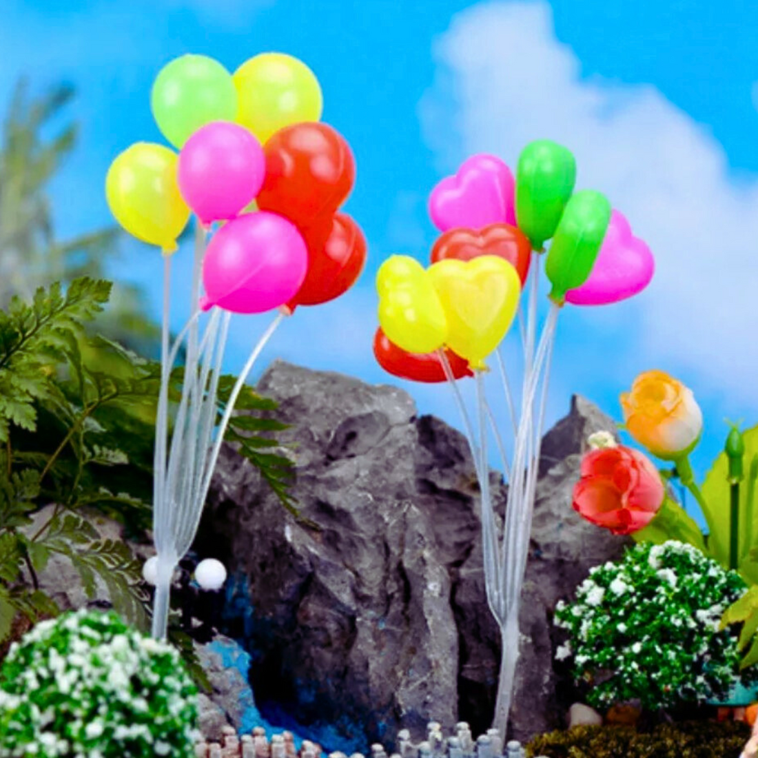 Balloons Garden Decorative Miniature