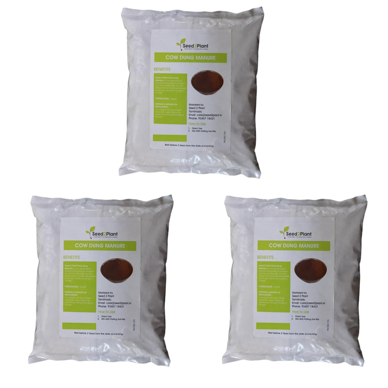 Decomposed Desi Cow Dung 100% Pure, Dried & Powdered