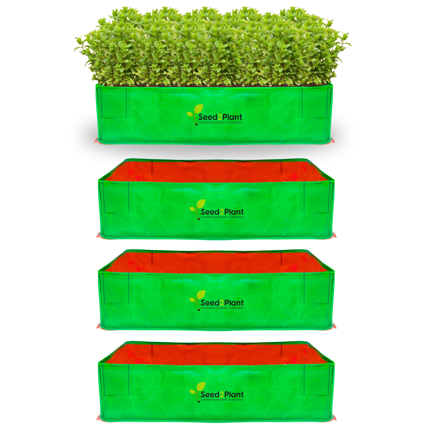 48x24x12 Inches (4x2x1 Ft) - 220 GSM HDPE Rectangular Grow Bag