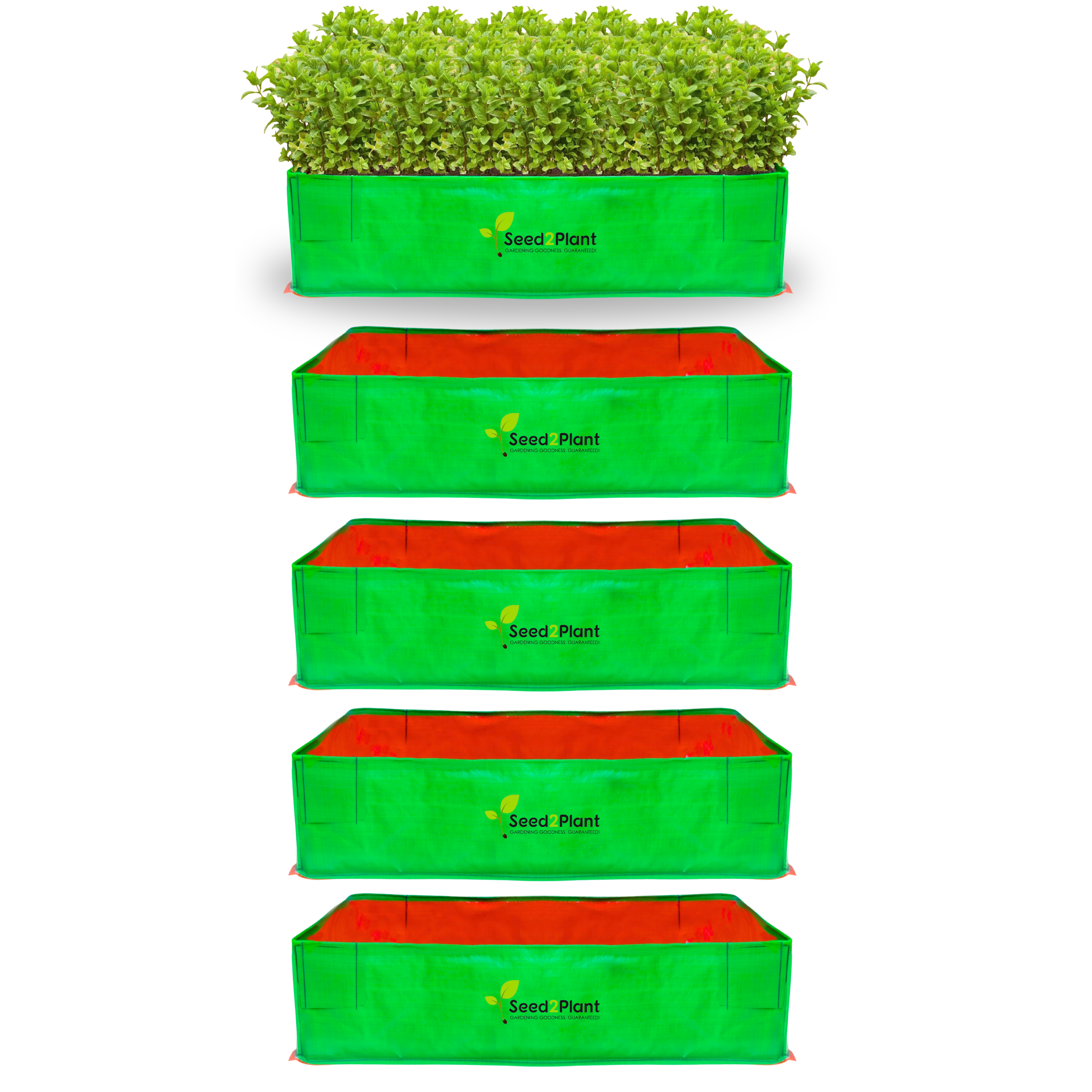 48x24x12 Inches (4x2x1 Ft) - 220 GSM HDPE Rectangular Grow Bag