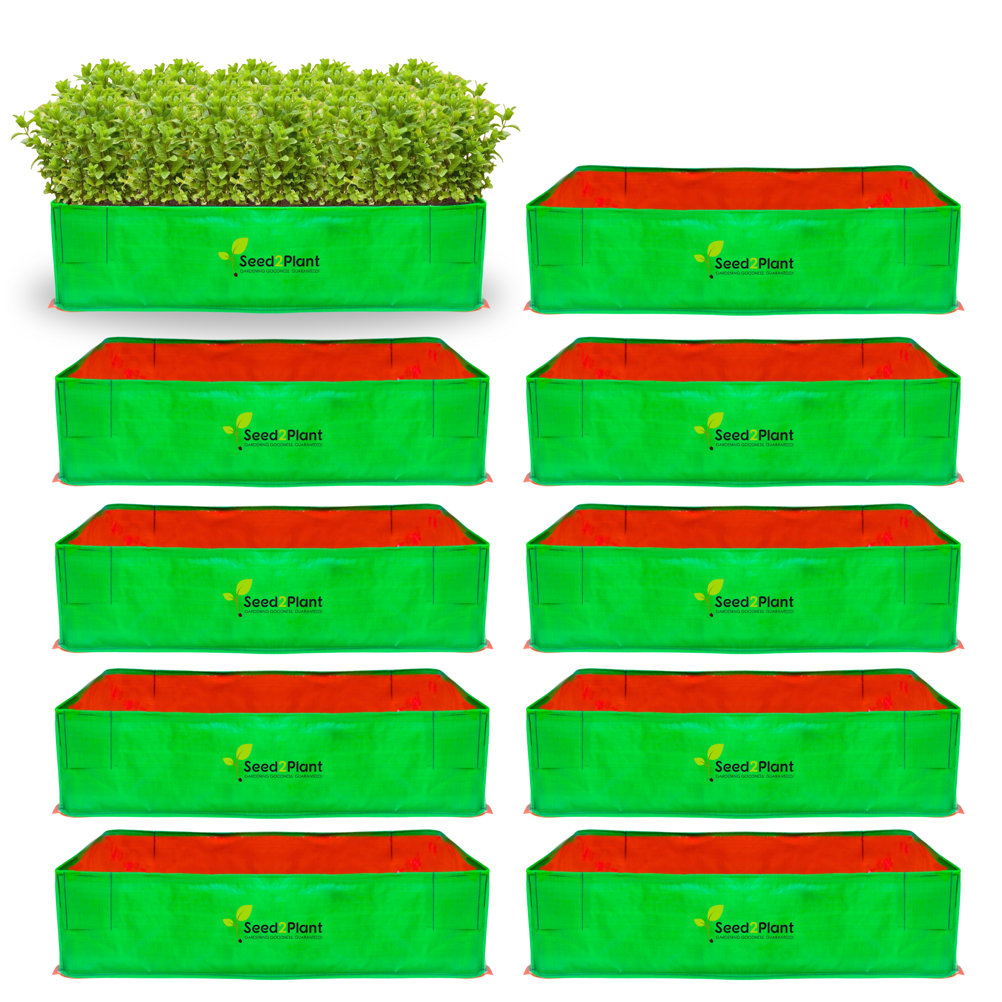 48x24x12 Inches (4x2x1 Ft) - 220 GSM HDPE Rectangular Grow Bag