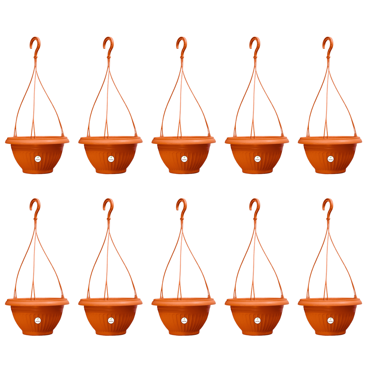 Plastic Hanging Pot - Terracotta Colour