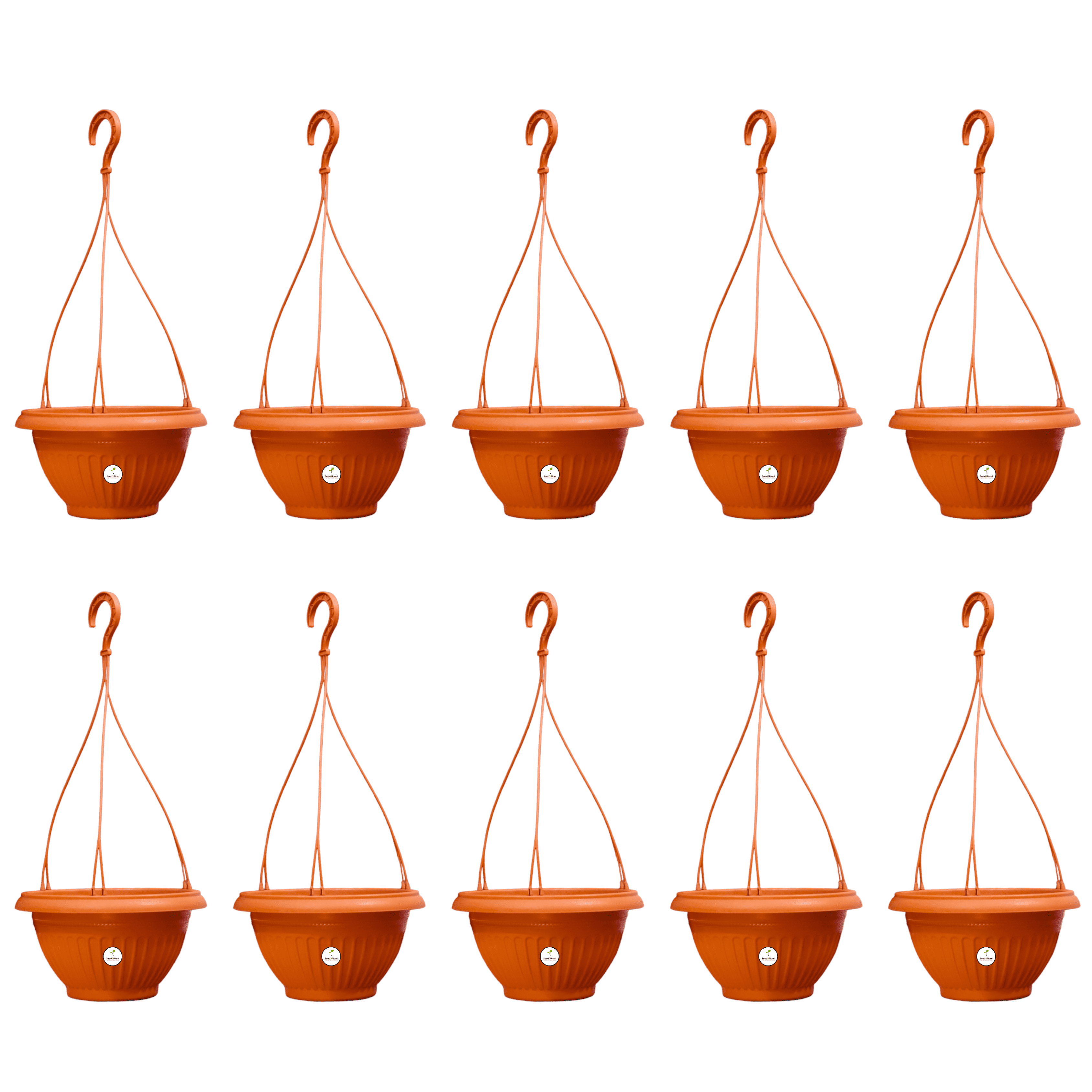 Plastic Hanging Pot - Terracotta Colour