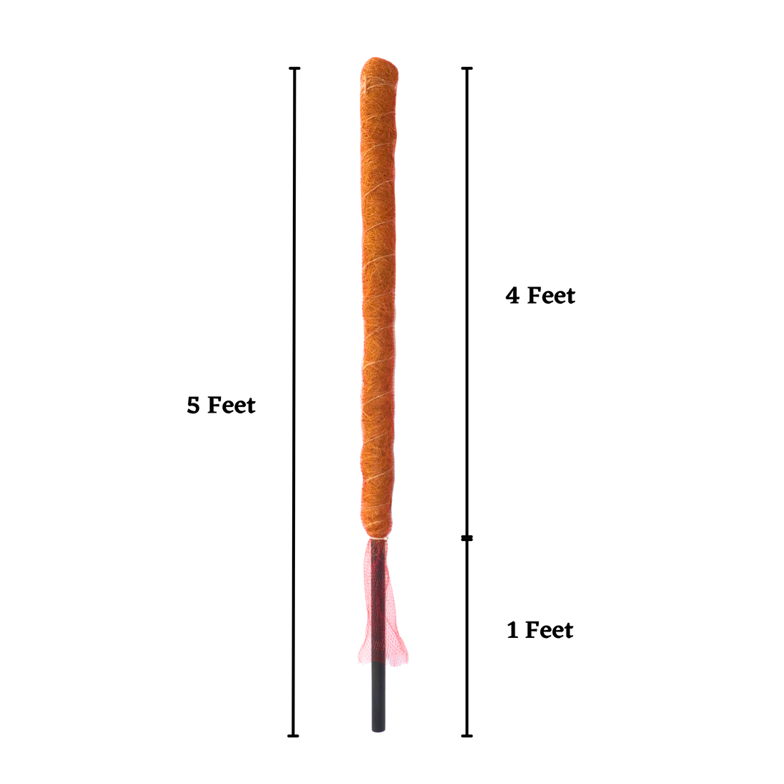 Coir Moss Stick / Coco Pole for Indoor Plants - 4 Ft Height