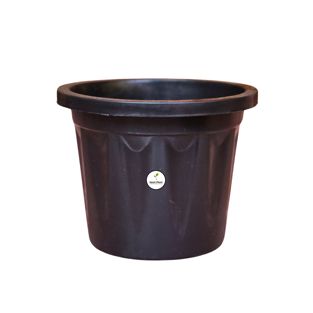 5 Inch Plastic Pot / Planter - Black Colour