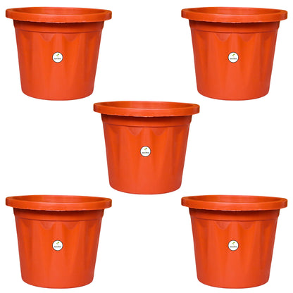5 Inch Plastic Pot / Planter - Terracotta Colour