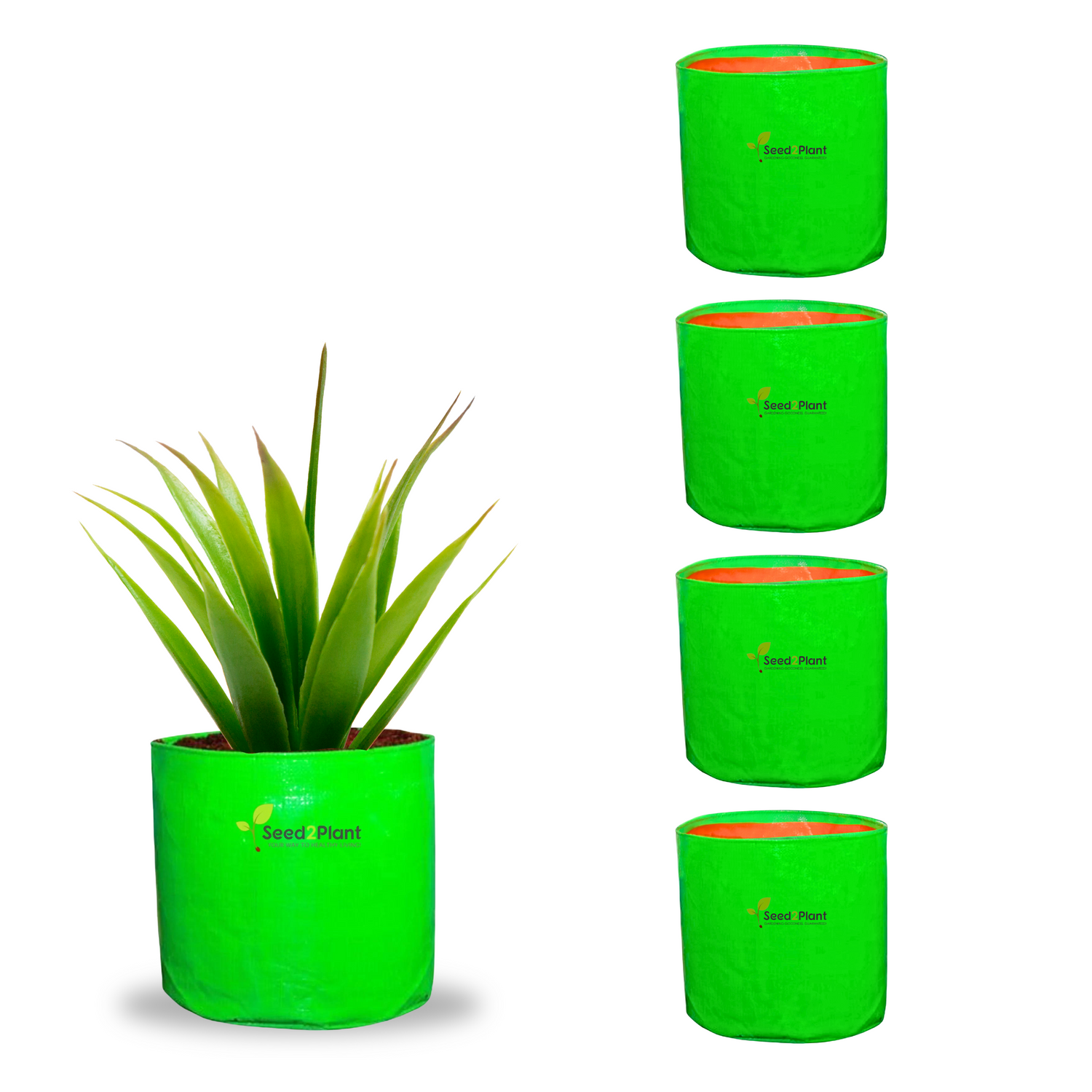 6x6 Inches (½x½ Ft) - 260 GSM HDPE Round Grow Bag